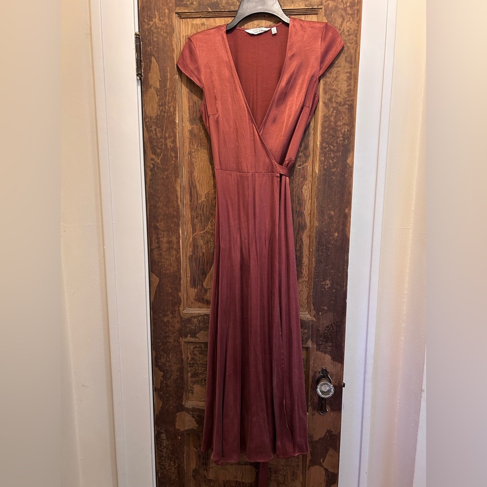 & Other Stories Mauve Wrap Dress
